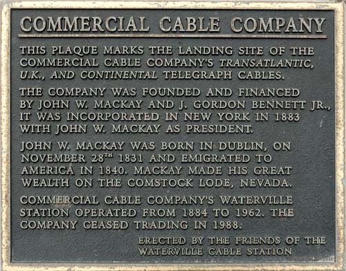 Cable Landing Site Plaque