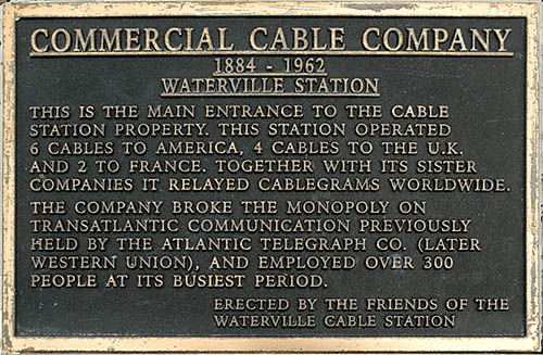 Cable Station Main Entrance Plaque